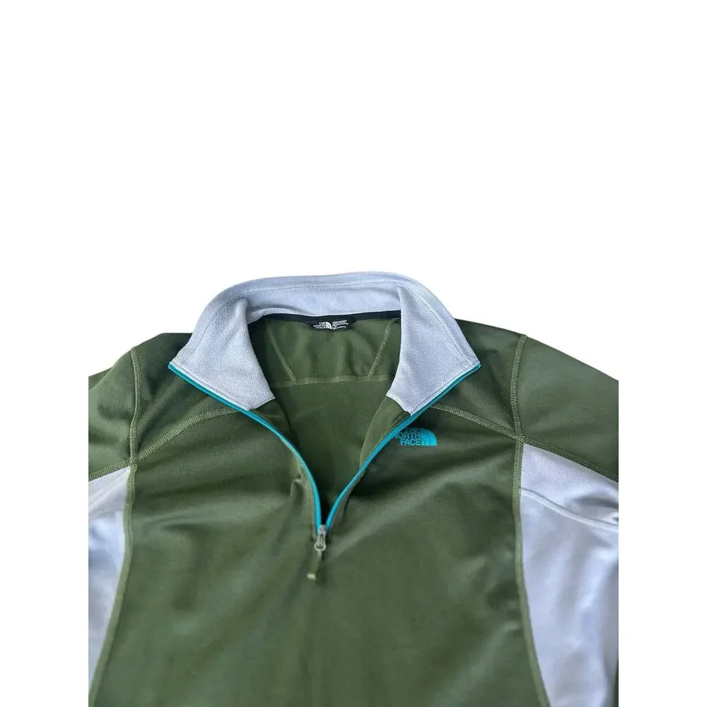 The North Face 100 WT Cinder Jacket 1/4 Zip Men's Large English Green Fleece